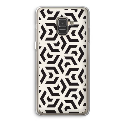 Crazy pattern: Samsung Galaxy A8 (2018) Transparant Hoesje