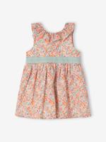 Jurk voor babymeisjes met strik en opening aan de achterkant meerkleurig