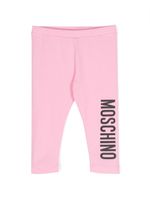 Moschino Kids pantalon à logo imprimé - Rose