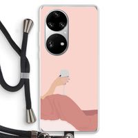 Wine: Huawei P50 Pro Transparant Hoesje met koord