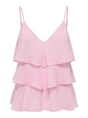 Only Onllinn Life Flounce Singlet Wvn Noos Tops En Singlets Romance Rose