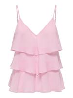 Only Onllinn Life Flounce Singlet Wvn Noos Tops En Singlets Romance Rose