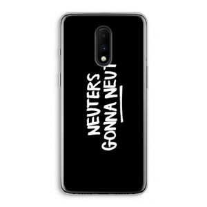 Neuters (zwart): OnePlus 7 Transparant Hoesje