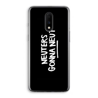 Neuters (zwart): OnePlus 7 Transparant Hoesje