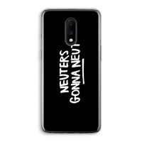 Neuters (zwart): OnePlus 7 Transparant Hoesje