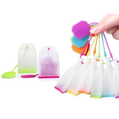 3 stuks food-grade silicone theezakjes kleurrijke stijl Theezeef kruidenthee infuses filters geparfumeerde thee tools Random kleur levering
