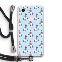 Eenhoorns overal: Pixel 3 XL Transparant Hoesje met koord
