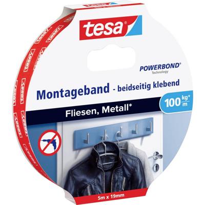 tesa ULTRA STRONG 77747-00000-00 Montagetape tesa Powerbond Wit (l x b) 5 m x 19 mm 1 stuk(s)