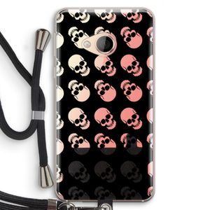Musketon Skulls: HTC U Play Transparant Hoesje met koord