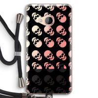 Musketon Skulls: HTC U Play Transparant Hoesje met koord