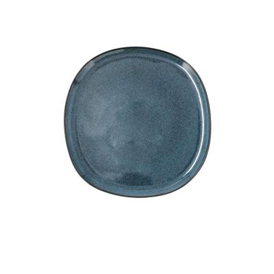 Eetbord Bidasoa Ikonic Blauw Keramisch 20,2 x 19,7 x 1,3 cm (6 Stuks) (Pack 6x)