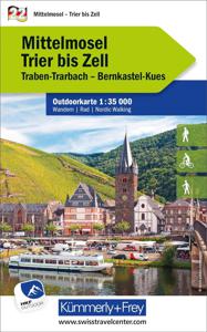 Wandelkaart 22 Outdoorkarte Mittelmosel - Trier bis Zell | Kümmerly &