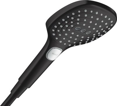 Hansgrohe Raindance Select E handdouche 120 3jet PowderRain EcoSmart, mat zwart