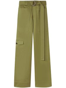 Proenza Schouler White Label pantalon cargo à taille ceinturée - Vert