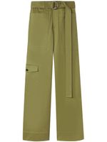 Proenza Schouler White Label pantalon cargo à taille ceinturée - Vert - thumbnail