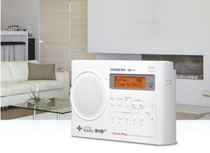 Sangean DPR-69+ Transistorradio DAB+, VHF (FM) Acculaadfunctie Wit