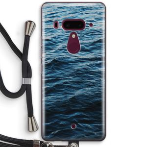 Oceaan: HTC U12+ Transparant Hoesje met koord