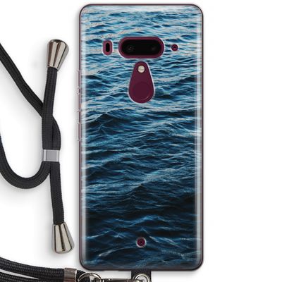 Oceaan: HTC U12+ Transparant Hoesje met koord