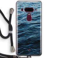 Oceaan: HTC U12+ Transparant Hoesje met koord
