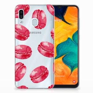 Samsung Galaxy A30 Siliconen Case Pink Macarons