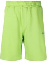 Helmut Lang short de sport en coton à logo imprimé - Vert