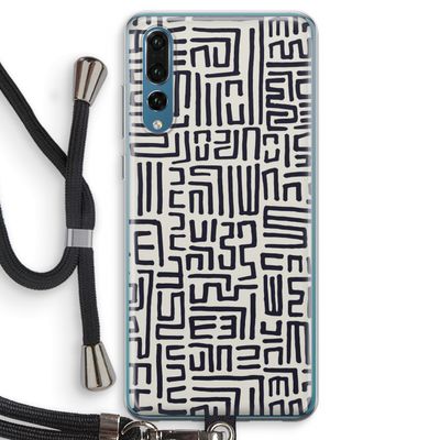 Moroccan Print: Huawei P20 Pro Transparant Hoesje met koord