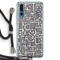 Moroccan Print: Huawei P20 Pro Transparant Hoesje met koord