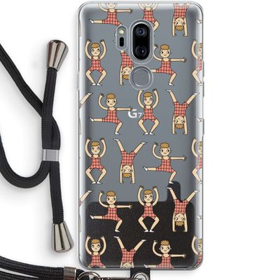 Gymboys: LG G7 Thinq Transparant Hoesje met koord