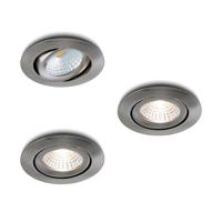 LED-inbouwspot Lumino RVS dimbaar IP54