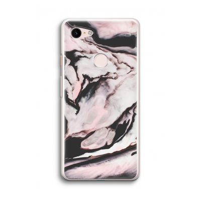 Roze stroom: Google Pixel 3 Transparant Hoesje