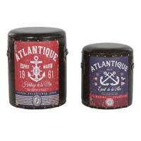 Set decoratieve dozen Home ESPRIT Bruin Multicolour Polyurethaan Metaal Vintage