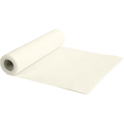 Creativ Company Tafelloper van imitatiestof, b: 35 cm, 70 gr, crème, 10 m/ 1 rol
