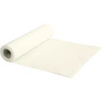 Creativ Company Tafelloper van imitatiestof, b: 35 cm, 70 gr, crème, 10 m/ 1 rol