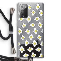 Spiegeleitjes: Samsung Galaxy Note 20 / Note 20 5G Transparant Hoesje met koord