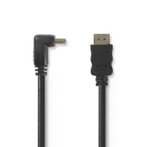 High Speed HDMI-kabel met Ethernet | HDMI-connector - HDMI-connector 90° haaks | 1,5 m | Z