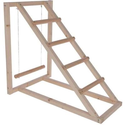 Klimtoren voor kippen - KERBL - 85 x 55 x 76 cm - Met schommel - Robuuste ladder