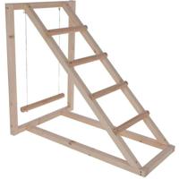 Klimtoren voor kippen - KERBL - 85 x 55 x 76 cm - Met schommel - Robuuste ladder