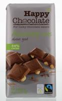 Happy Chocolate melk 34% hazelnoot bio (180 gr)