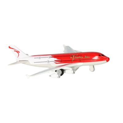 Goki Speelgoed Vliegtuig - 19 cm - rood/wit - pull back motor - kinderen Goki Speelgoed Vliegtuig - 19 cm - rood/wit - pull back motor - kinderen