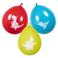 Boland 6x dino ballonnen - ca. 25 cm - Feestversiering en decoraties