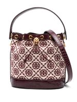 Tory Burch sac seau à motif T monogrammé - Violet - thumbnail