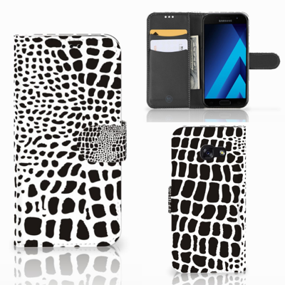 Samsung Galaxy A5 2017 | Telefoonhoesje | Met pasjeshouder | Slangenprint