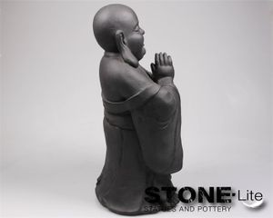 Boeddha dikbuik staand l30b26h59 cm Stone-Lite - stonE'lite