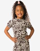 HEMA Kinder T-shirt jersey tijger donkerbruin (donkerbruin)