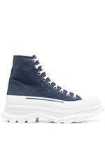 Alexander McQueen baskets montantes Tread Slick - Bleu