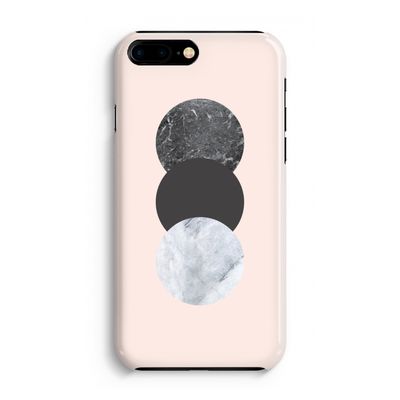Marmeren cirkels: iPhone 8 Plus Volledig Geprint Hoesje