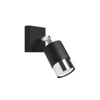 Wandlamp NERO zwart/chroom