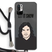 Let It Snow: Xiaomi Redmi Note 10 5G Transparant Hoesje met koord