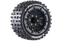 Louise ST-Pioneer 1/10 stadium truck MFT banden set soft - zwarte velg - 12,14,17mm hex