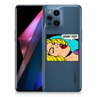 OPPO Find X3 | X3 Pro Silicone Back Cover Popart Oh Yes - thumbnail